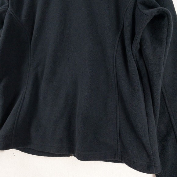 Columbia Fleece Jacket Womens XL Black Full Zip With Pockets - Picture 12 of 13